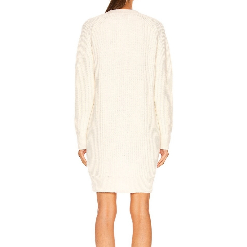 Ganni Rib Knit Long Line Cardigan - Picture 4 of 7